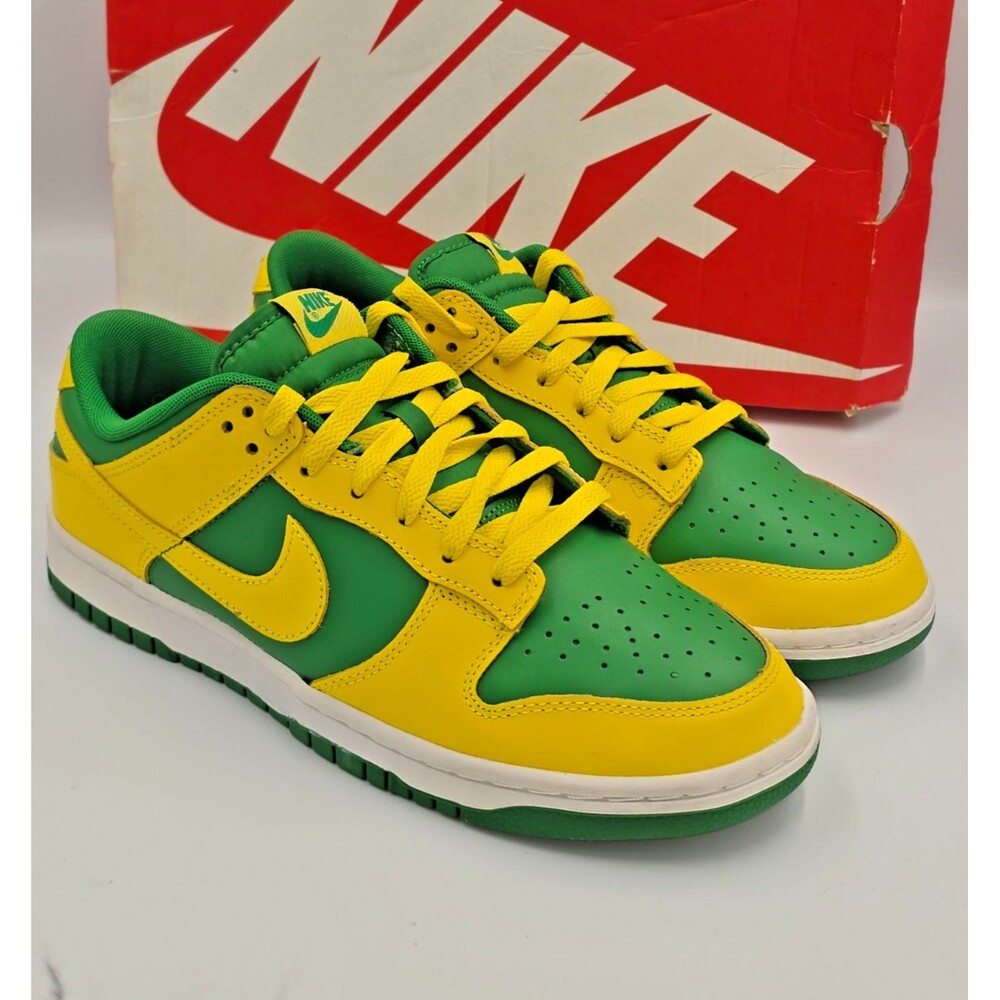 Nike Dunk Low Retro Reverse Brazil Green Yellow Men’s 9 Women’s 10.5